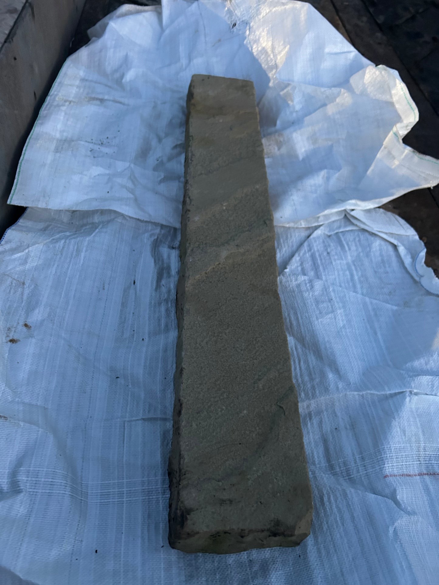 Tipperary Cream Chiseled Finish Natural Stone Driveway Kerbs 6” H x 3”+ T x 36” L x 10 Lm on pallet / Free Delivery in Ireland