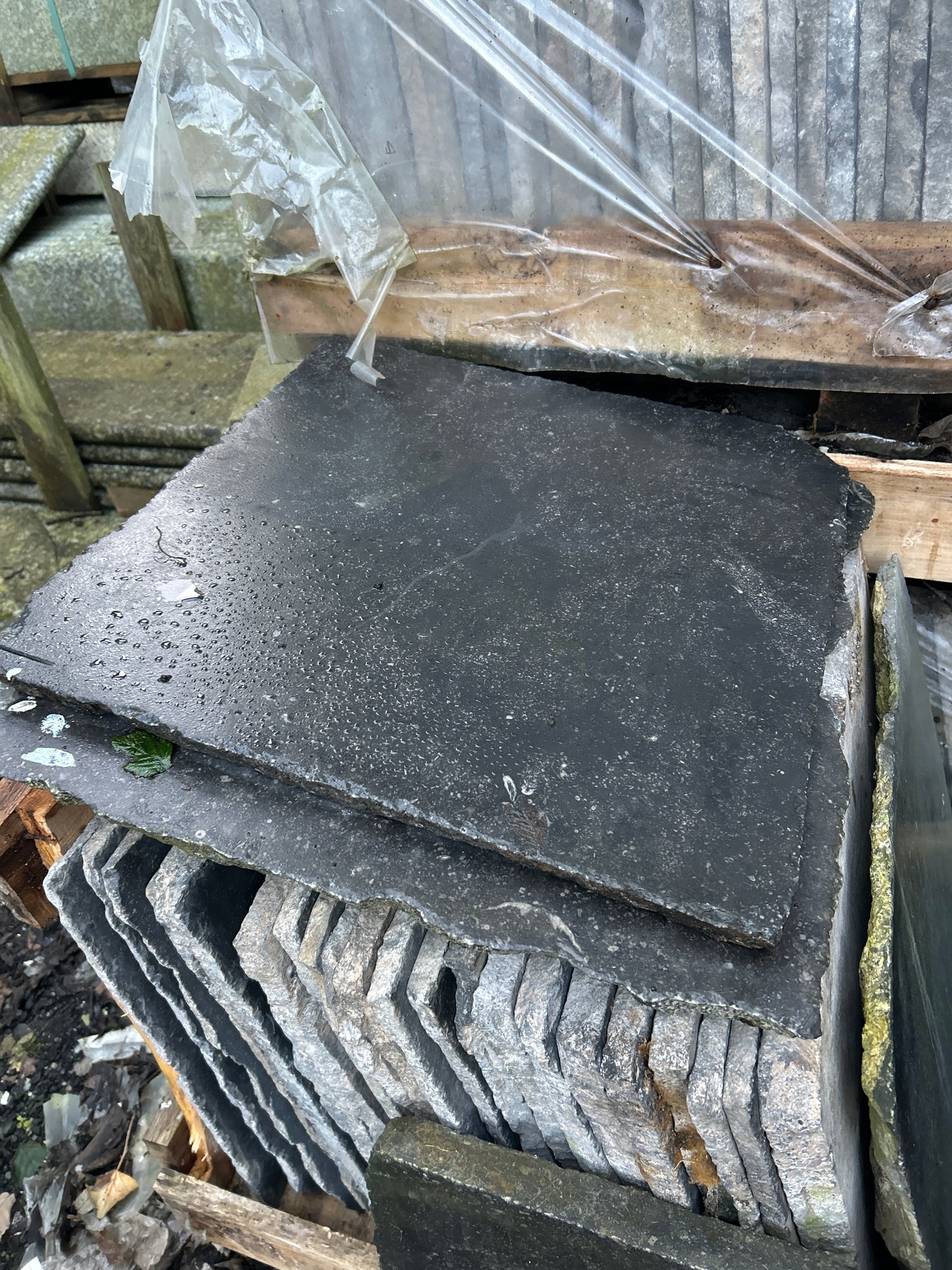 Old Salvage Reclaimed Brussels Blue Flagstones 20 inches x 20 inches x 1” x  100m2 Summer Deal !!! / Free Delivery in Ireland