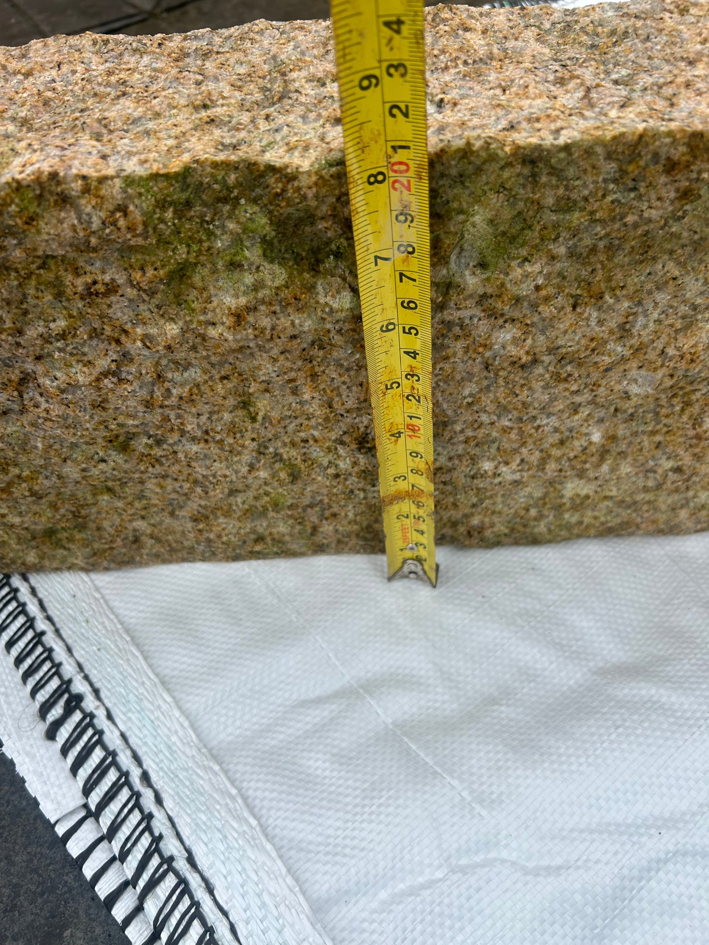 Wicklow Chiseled Golden Granite 8” High Driveway Kerbs x 200 linear meters summer sale deal / Free Delivery in Ireland