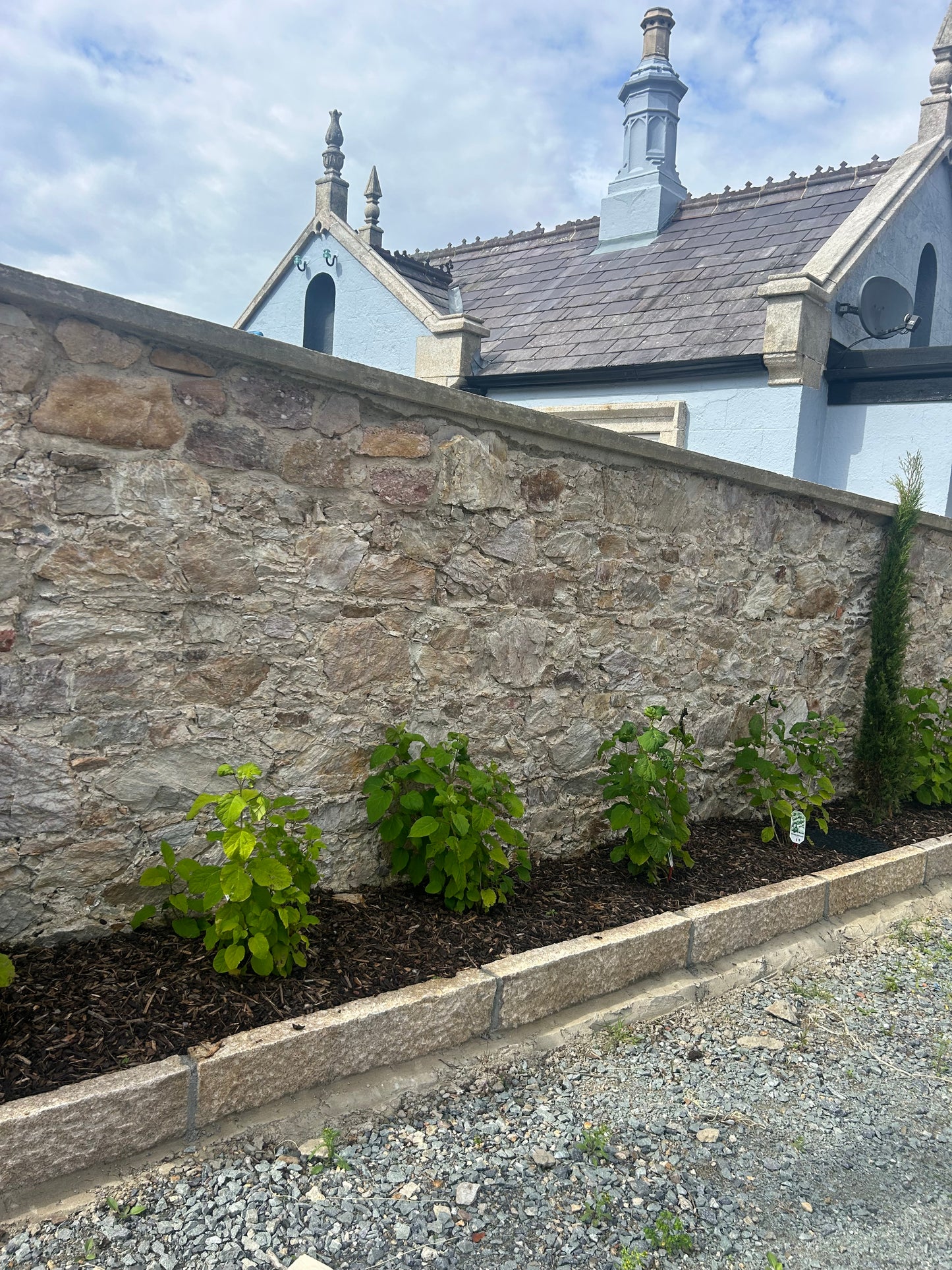 Wicklow Chiseled Golden Granite 8” High Driveway Kerbs x 200 linear meters summer sale deal / Free Delivery in Ireland