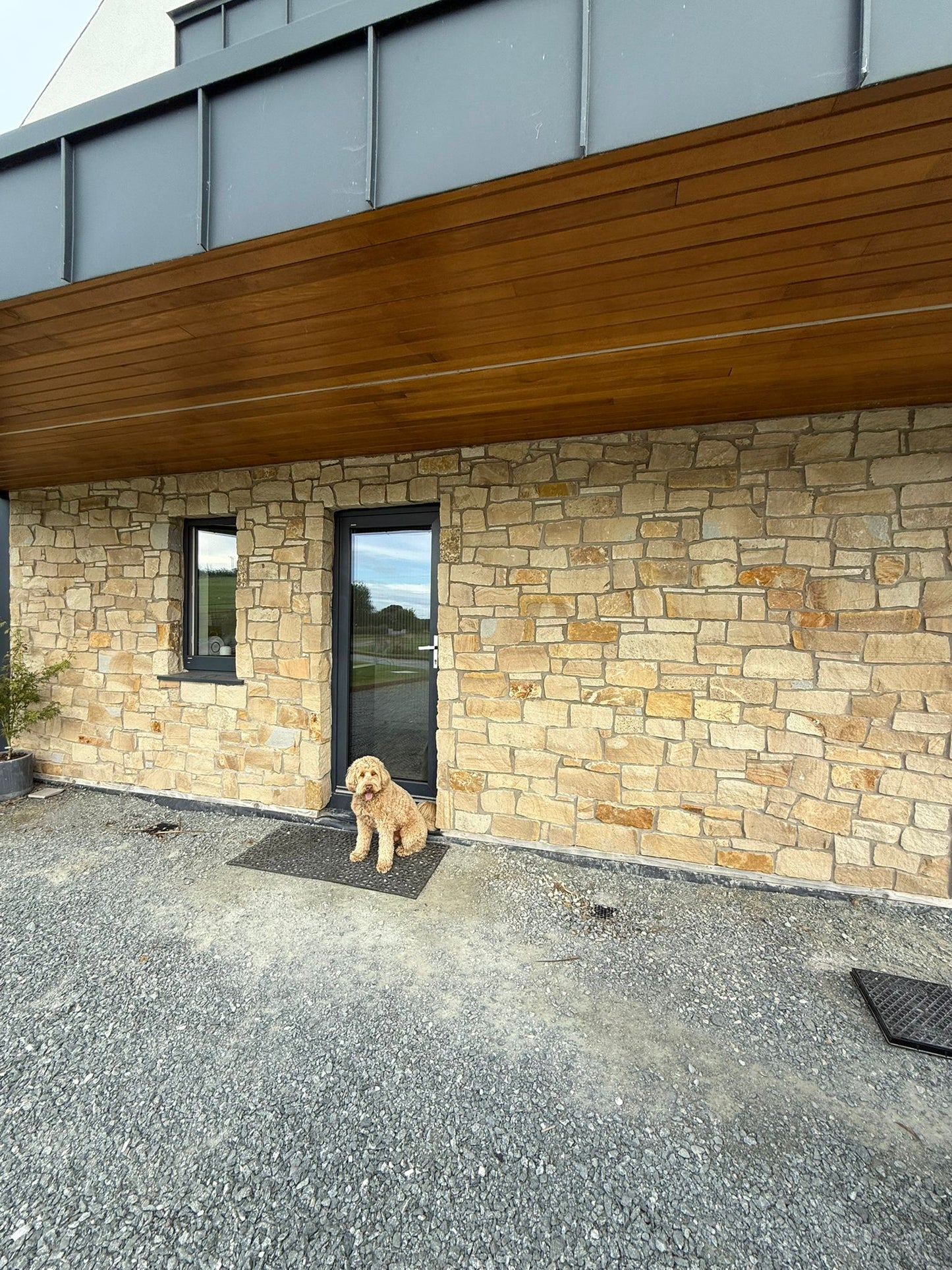 Donegal Cream Random Size Sandstone Cladding 30mm Pallet 10m2