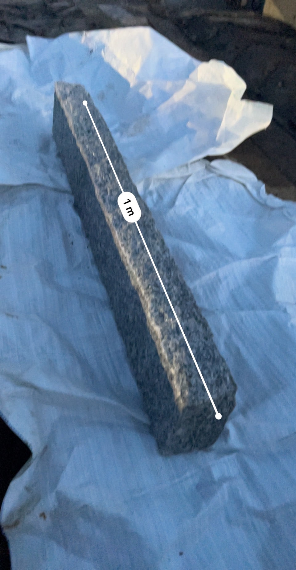 Merrion Grey Rustic, Chiseled Finish 6” H x 3”+ x 36 L Driveway Kerbs x 10 LM on pallet / Free Delivery in Ireland