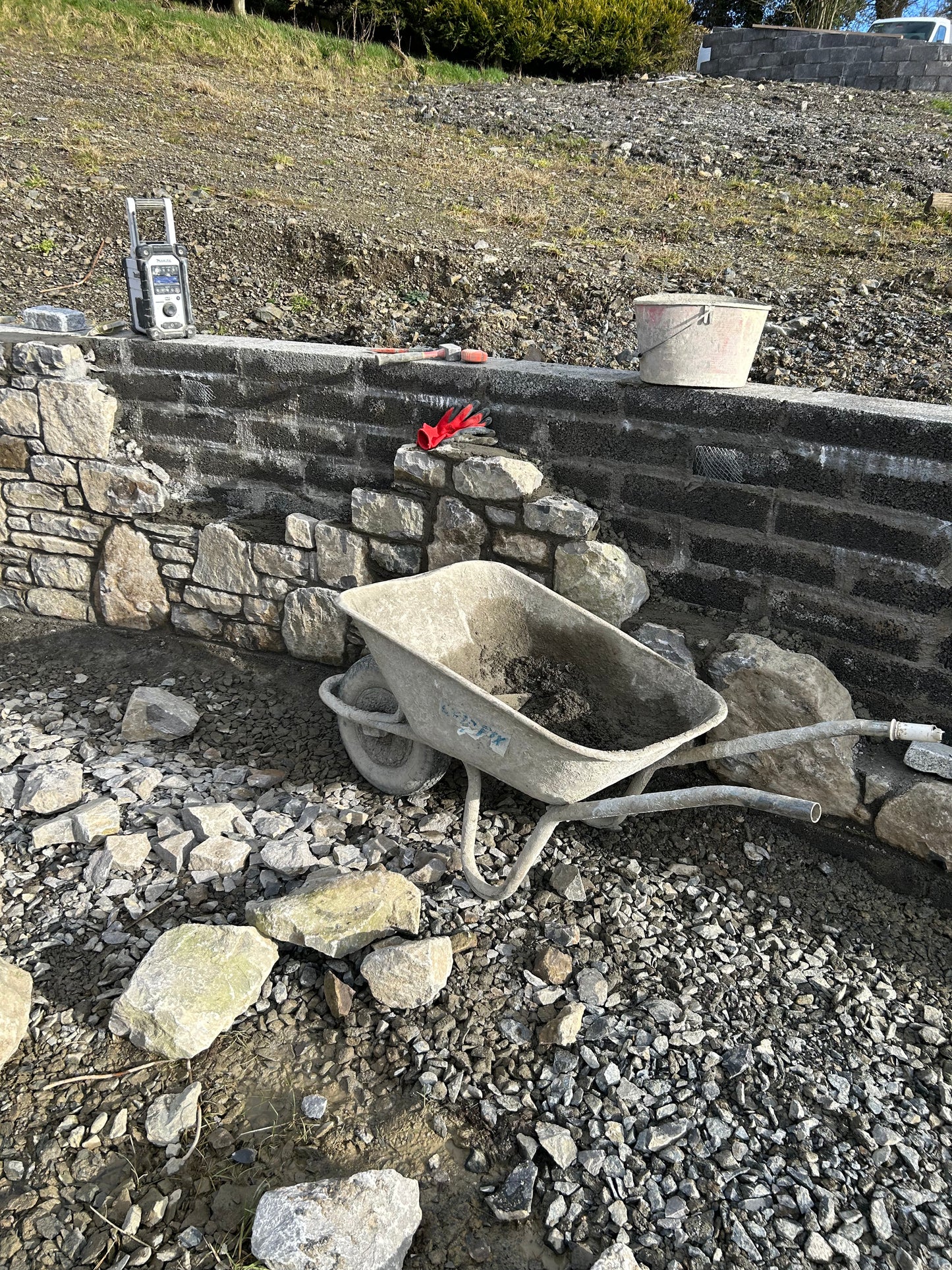 Old Salvage Galway Limestone Fieldstone Building Stone Bulk Bag