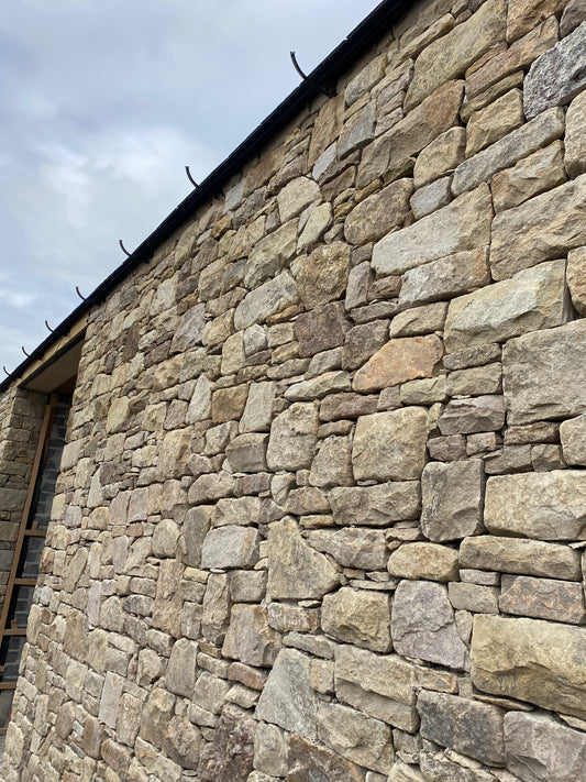 Old Salvage Brown Field Stone Building Stone