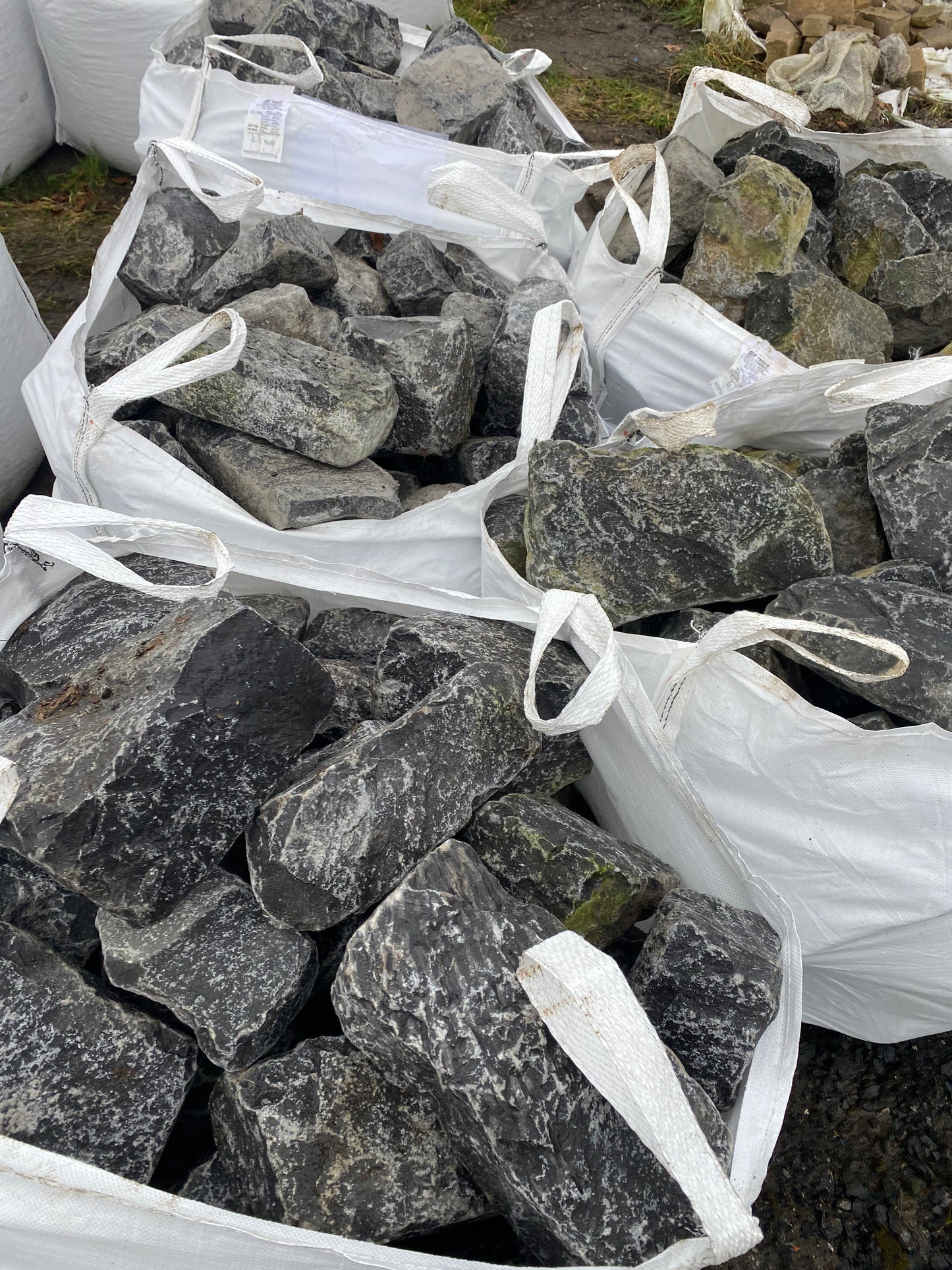 Galway Blue Limestone Building Stone Bulk Bag