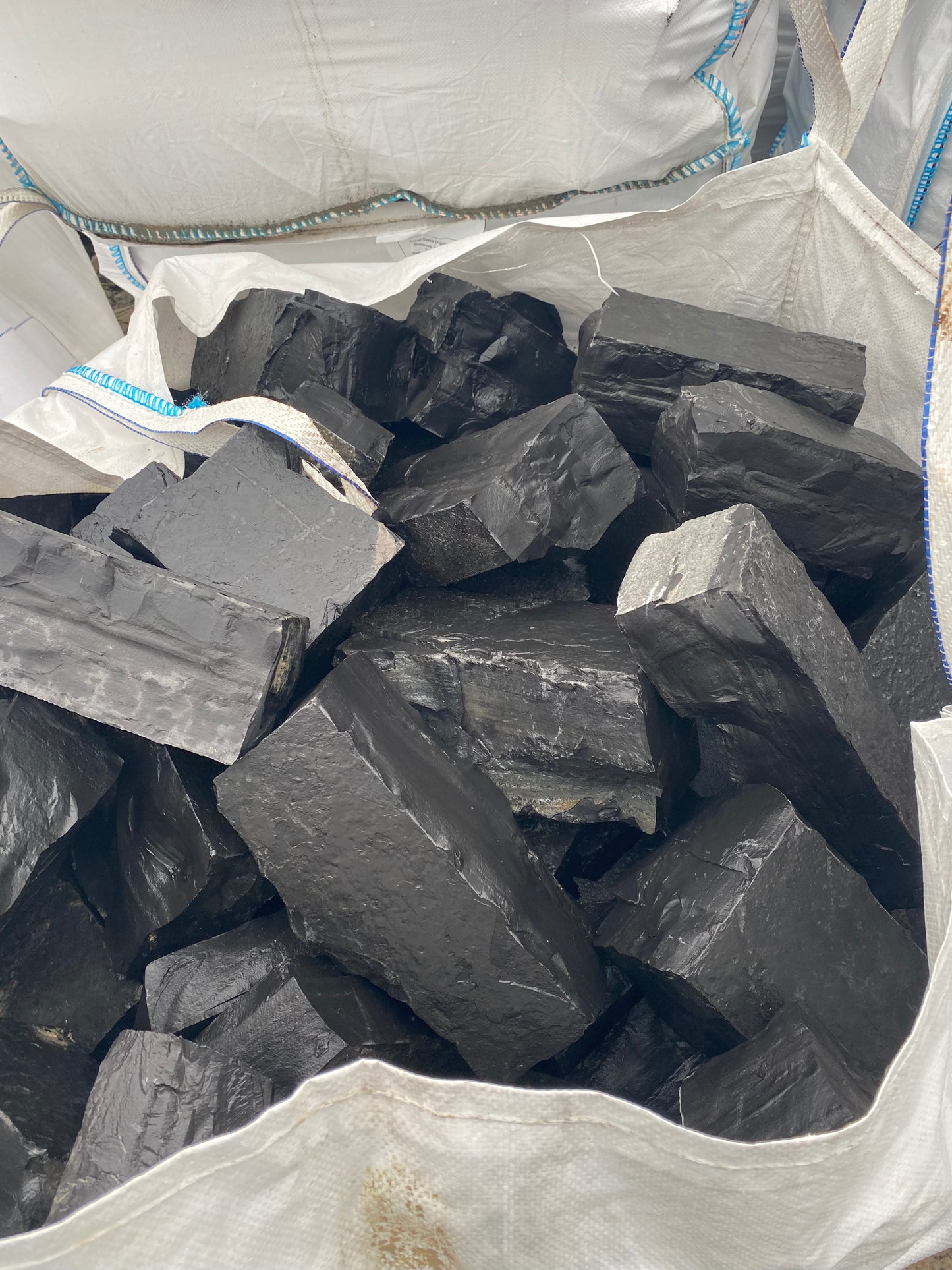 Dublin Black Calp Limestone Building Stone Bulk Bag