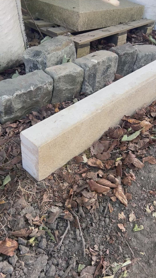 Monaco Cream Limestone 6” High Kerbs x 10 linear metres on pallet / Free Delivery in Ireland